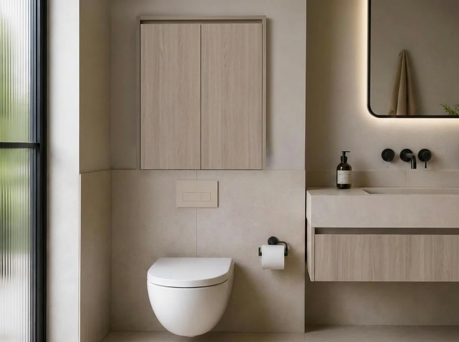 Corsica Floating Bathroom Wall Cabinet