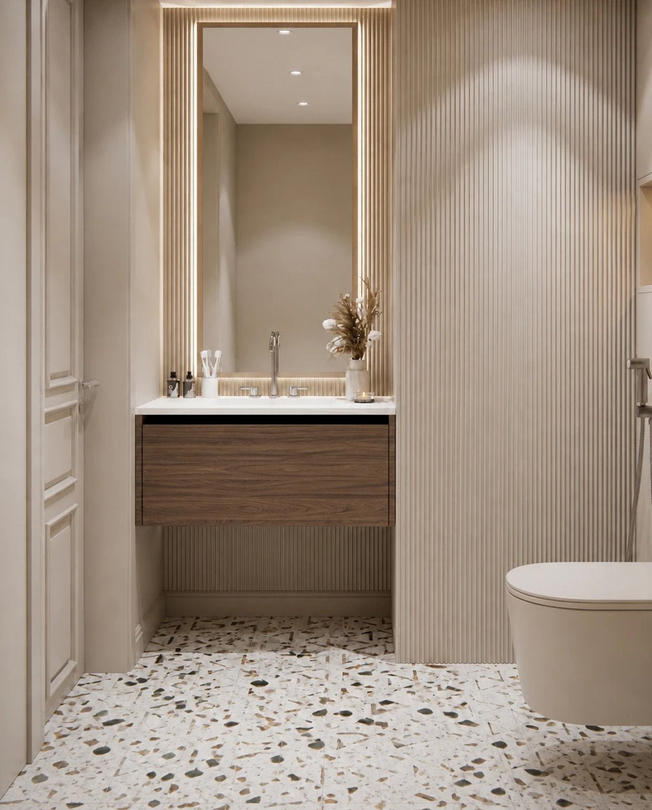 Gela Overlay Floating Vanity M115