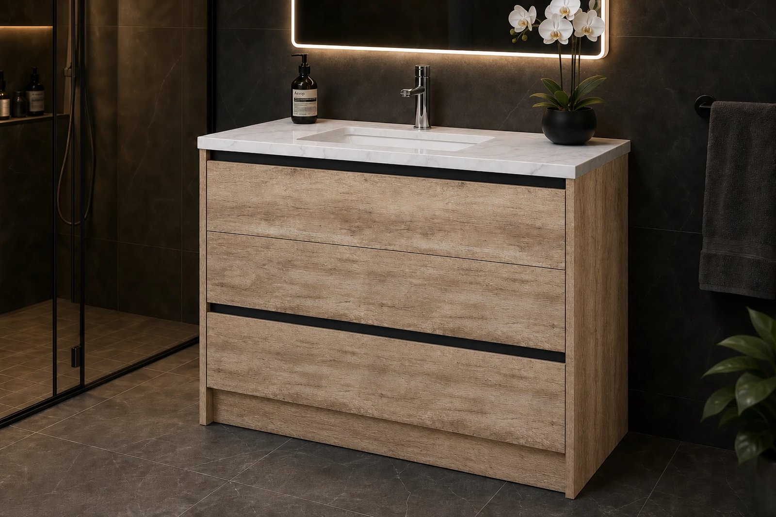 Trapani Overlay Standing Vanity M315